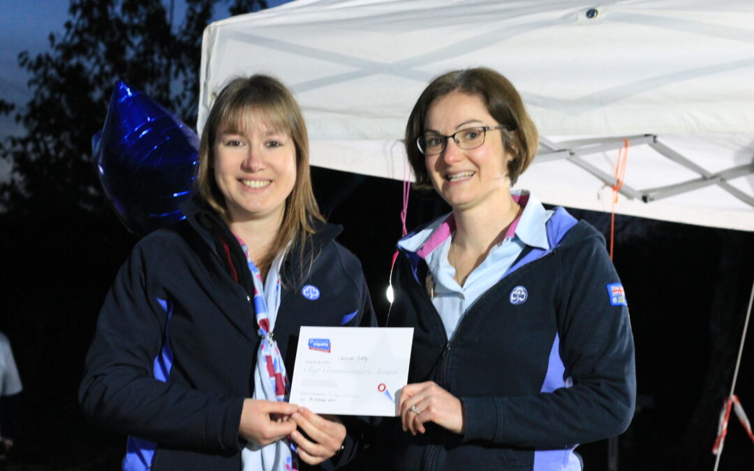Jennifer receives the Chief Commissioner’s Award