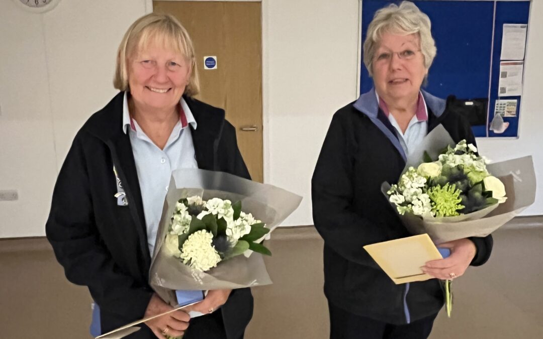 Val and Margaret receive awards at Faurefold