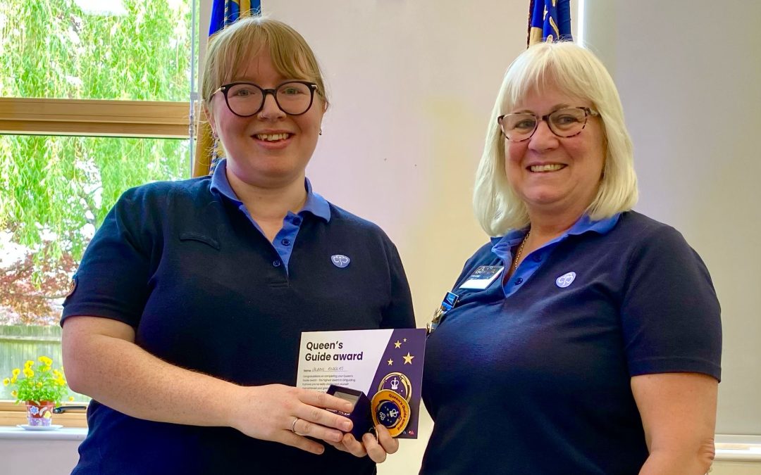 Queen’s Guide award for Debbie