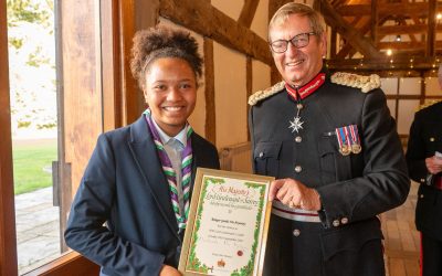 Iris ends her year as the Lord Lieutenant’s cadet