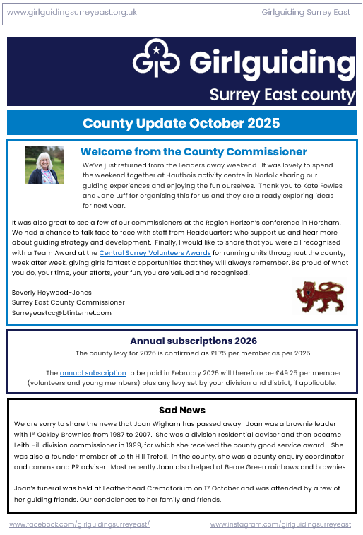 County Update October 2025