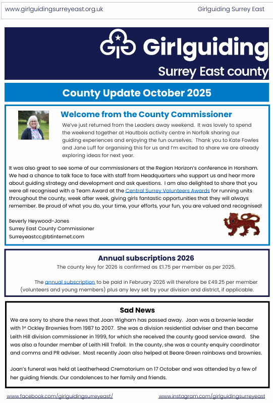 County Update October 2025